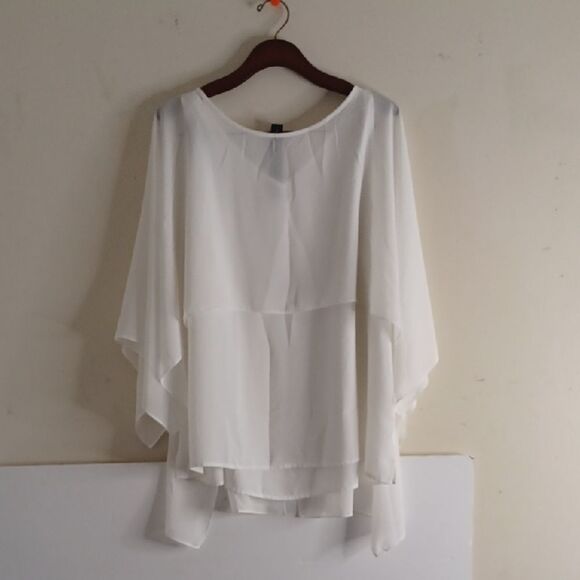 Chico's Tops - Chico's Black Label Elegant White Women's Blouse